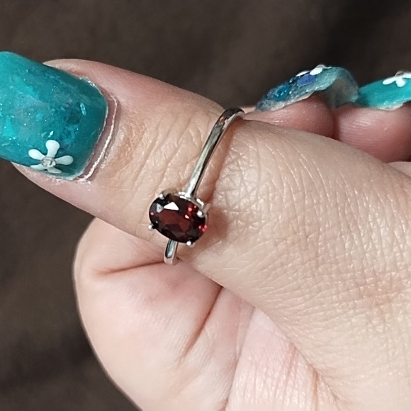 S925 Garnett ring - Picture 2 of 4